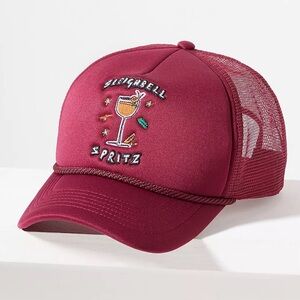 Anthropologie Nephthys Foster Baseball Cap Red NWT